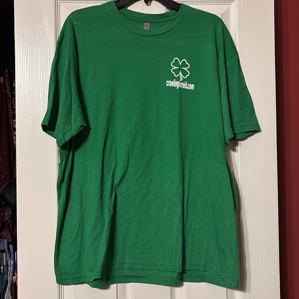 NWOT crawling for Reid Next Level Green T-Shirt size xxl